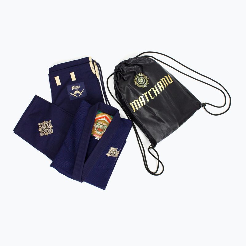 GI brazílske juu-jitsu Fairtex 'Matchanu' navy blue 4