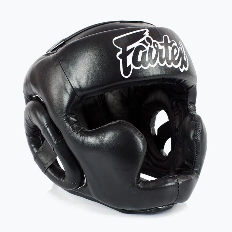 Chránič hlavy Fairtex pre detskú boxerskú prilbu čierny