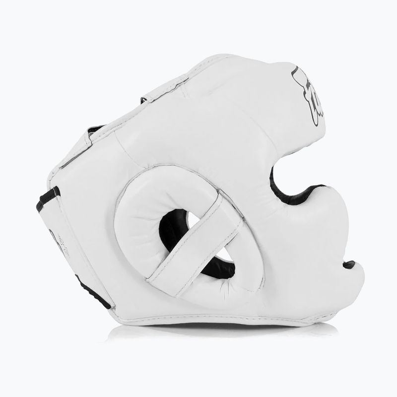 Chránič hlavy Fairtex pre detskú boxerskú prilbu biely 4