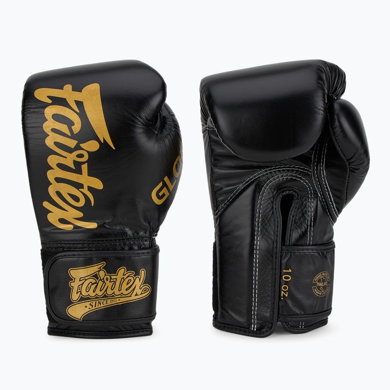 Boxerské rukavice Fairtex Glory Competition Lace Velcro black