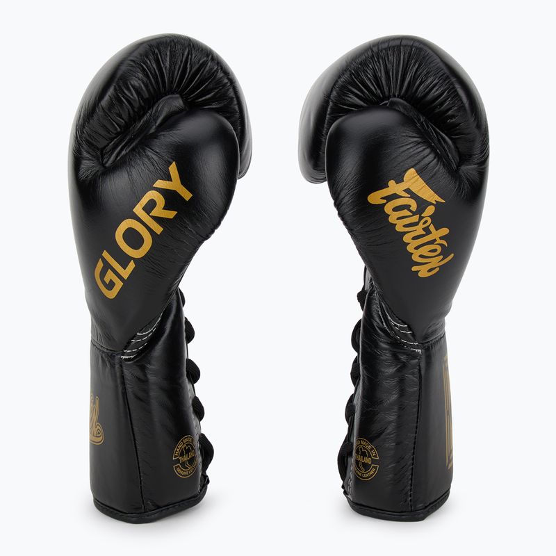 Boxerské rukavice Fairtex Glory Competition Lace Up black 4