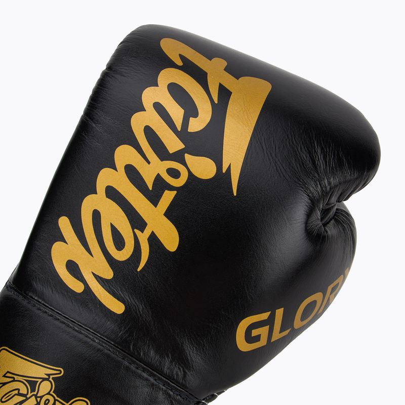 Boxerské rukavice Fairtex Glory Competition Lace Up black 5