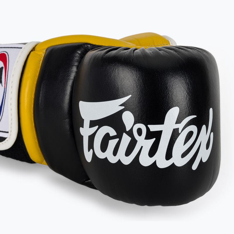 Fairtex Super Sparring Grapplingové rukavice čierna/žltá 5