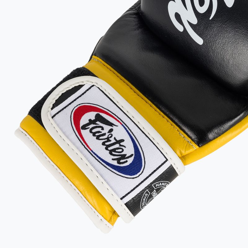 Fairtex Super Sparring Grapplingové rukavice čierna/žltá 6