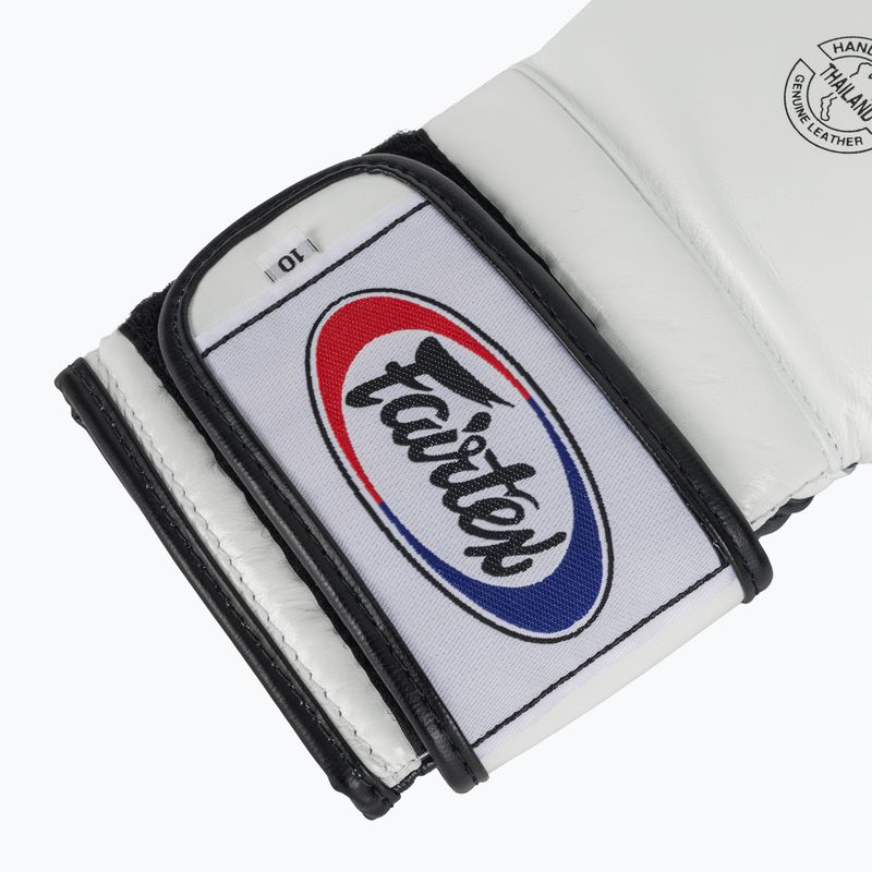 Boxerské rukavice Fairtex Heavy Hitter's Mexican Style white/blue 6