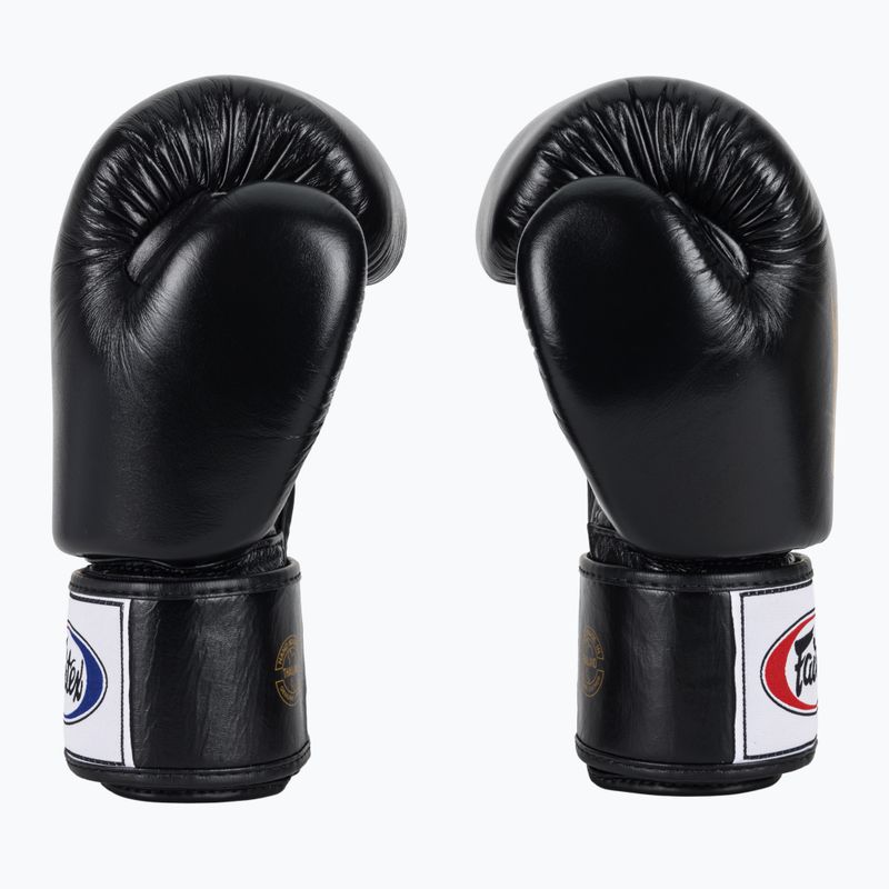 Boxerské rukavice Fairtex Deluxe Tight-Fit black 4