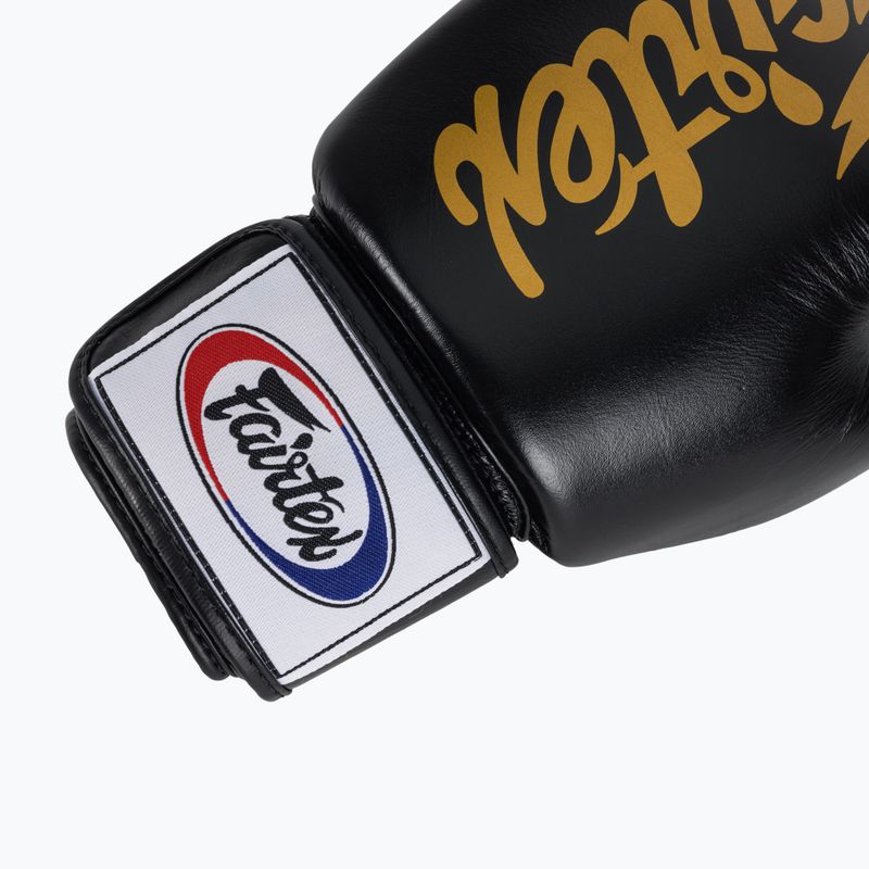Boxerské rukavice Fairtex Deluxe Tight-Fit black 6