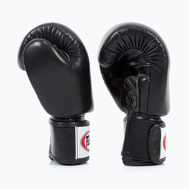 Boxerské rukavice Fairtex Deluxe Tight-Fit black 3
