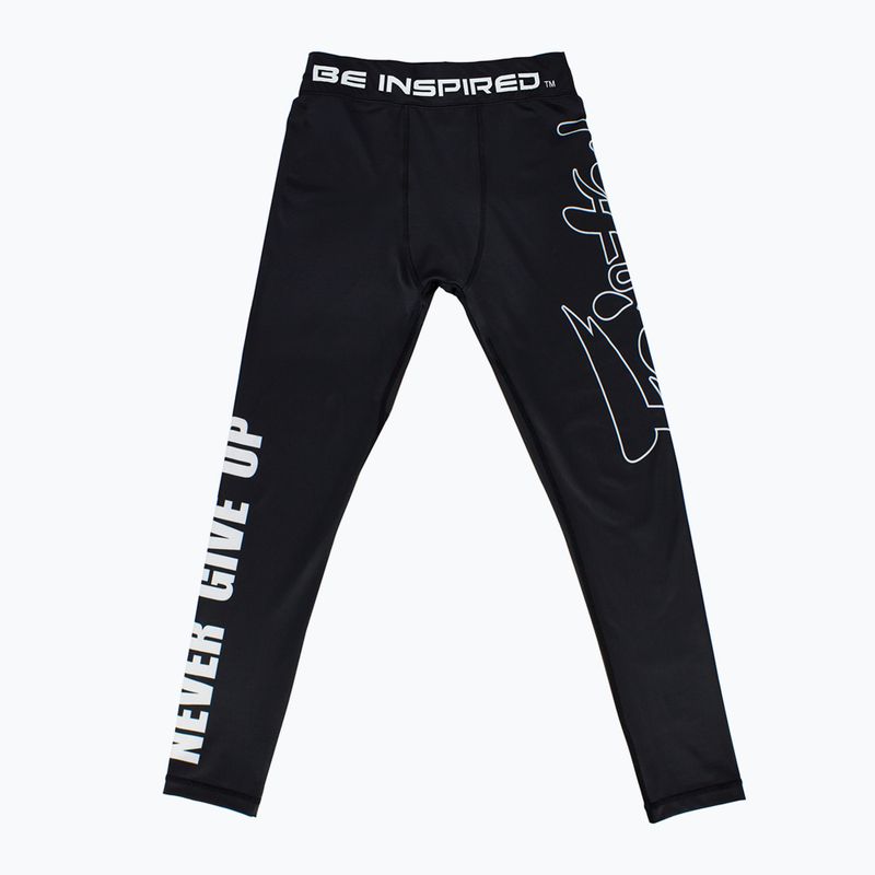Fairtex Compression CP1 čierne pánske tréningové legíny