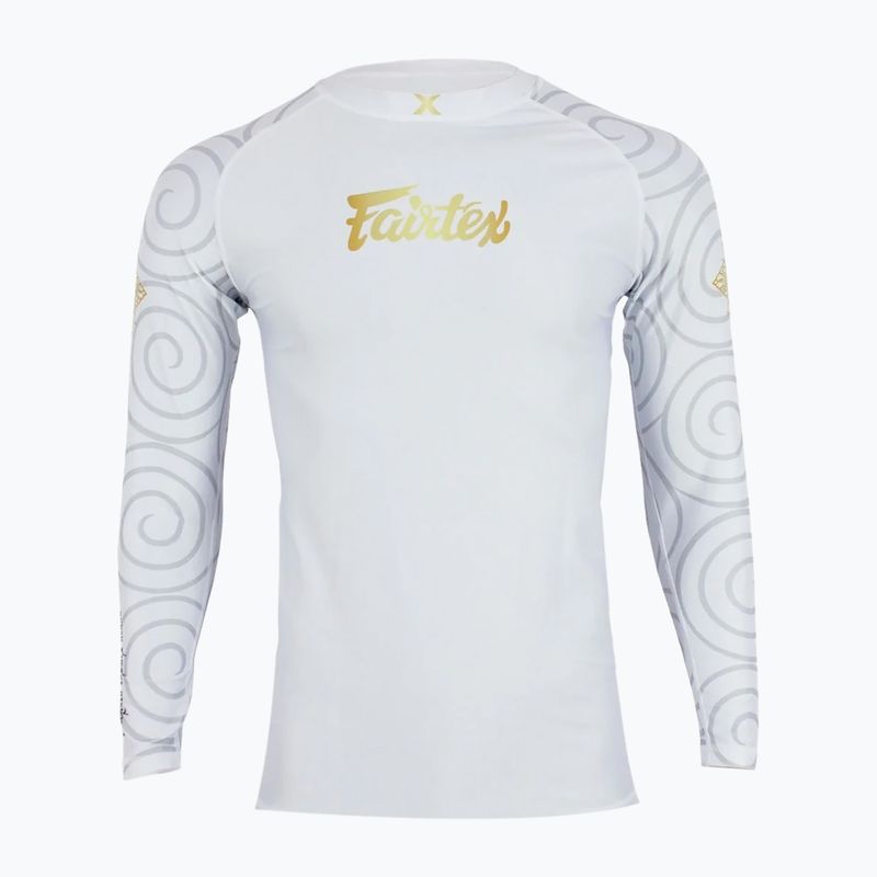 Pánské tričko Rashguard longsleeve Fairtex Hanuman Pro white