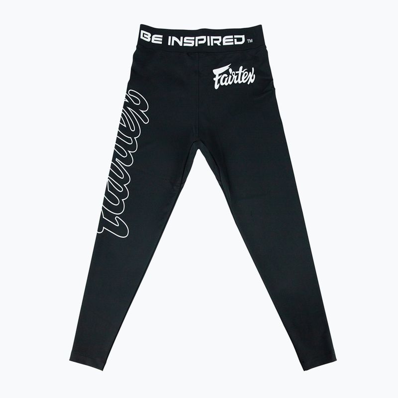 Pánske tréningové legíny Fairtex Compression CP2 čierne 2