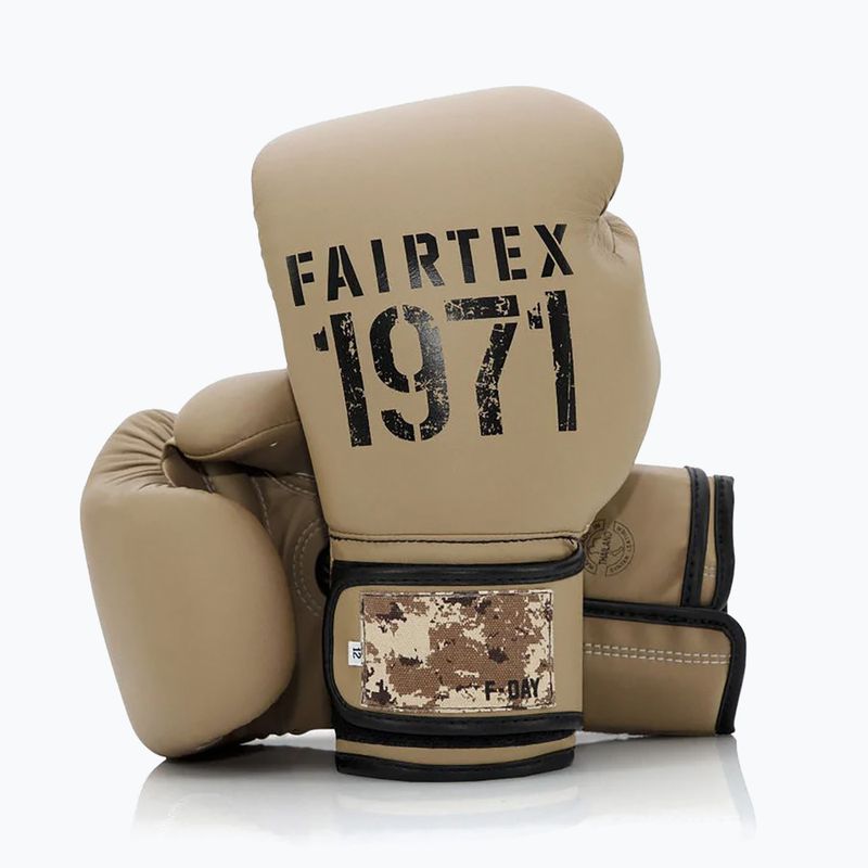 Boxerské rukavice Fairtex F-DAY 2 Limited Edition khaki 4
