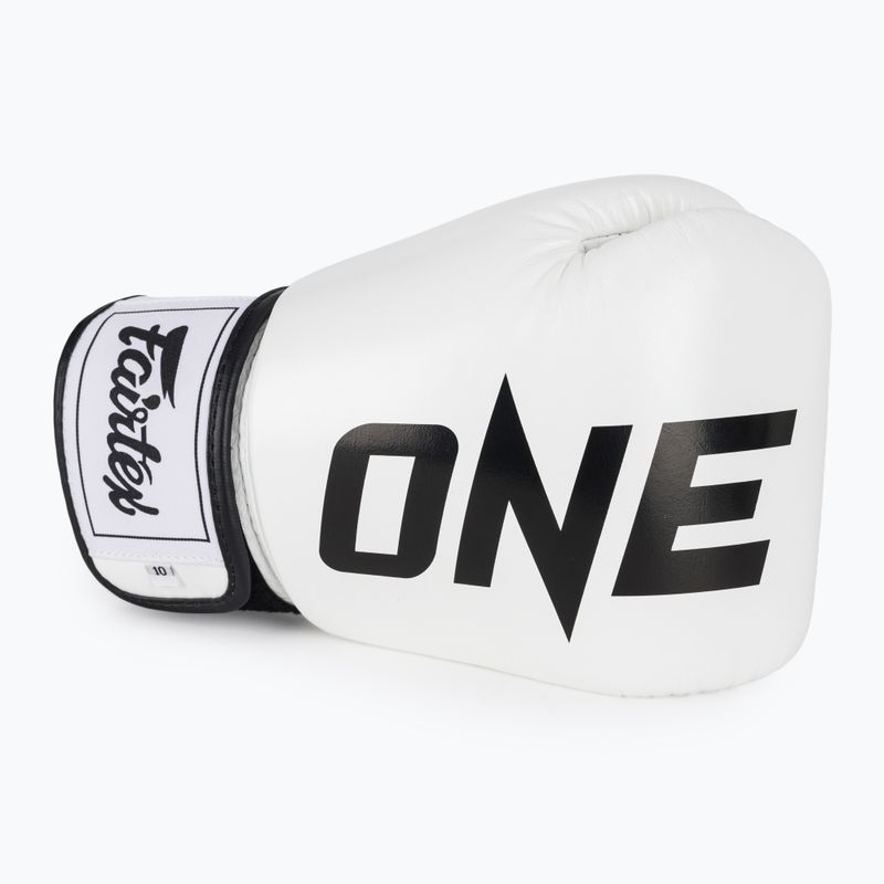Boxerské rukavice Fairtex ONE X Fairtex white 5