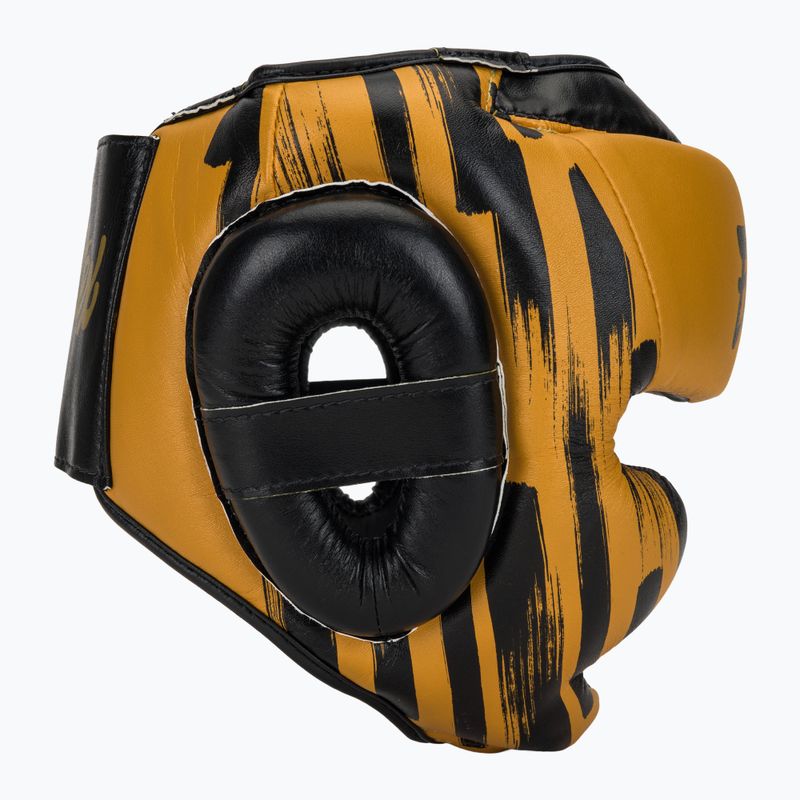 Boxerská prilba Fairtex Microfiber Headguard gold 2