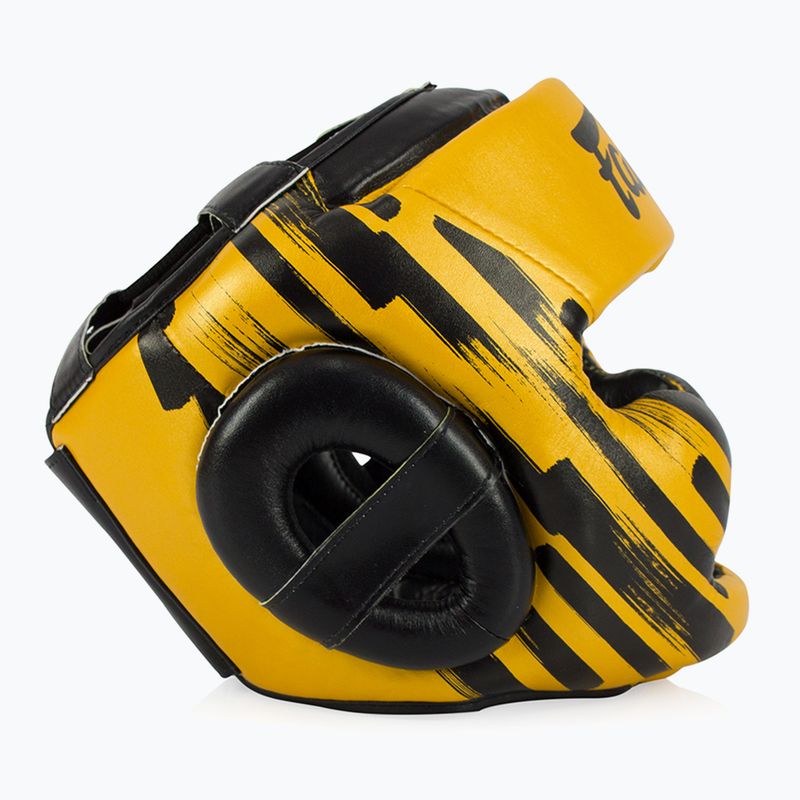 Boxerská prilba Fairtex Microfiber Headguard gold 3