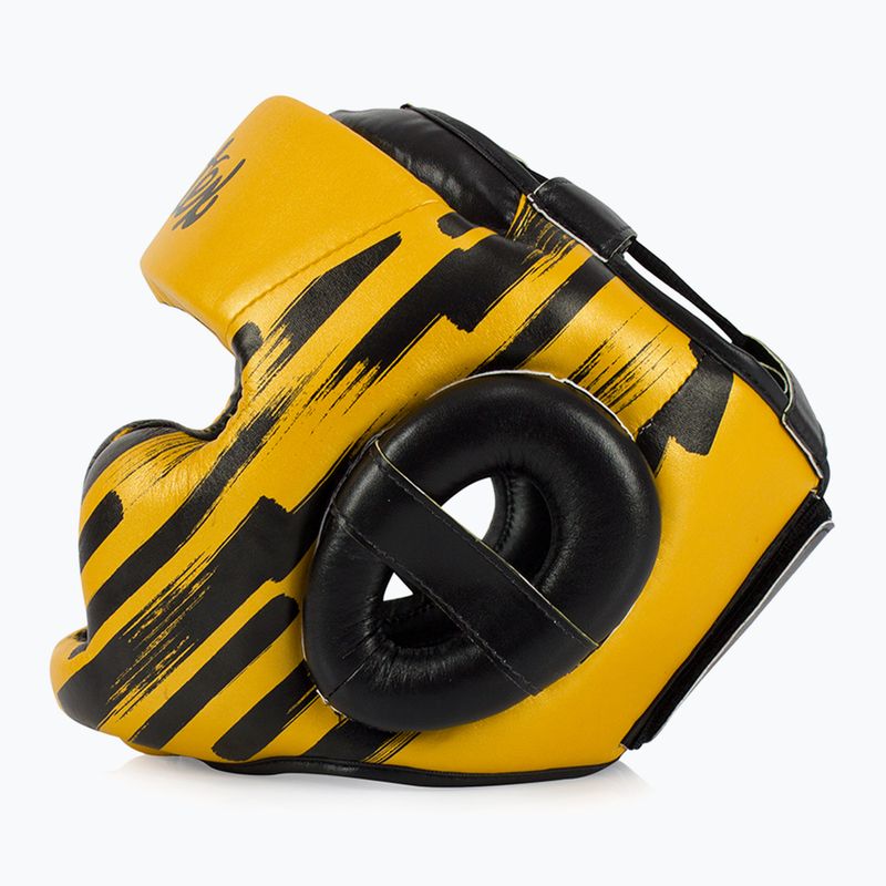 Boxerská prilba Fairtex Microfiber Headguard gold 4