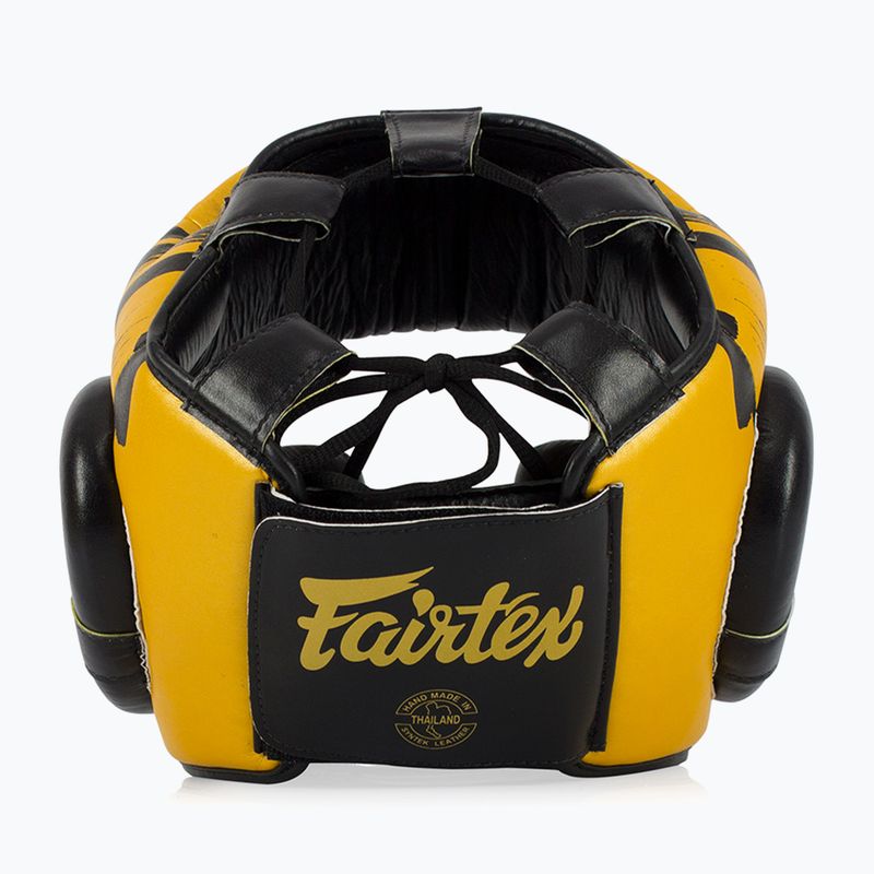 Boxerská prilba Fairtex Microfiber Headguard gold 5