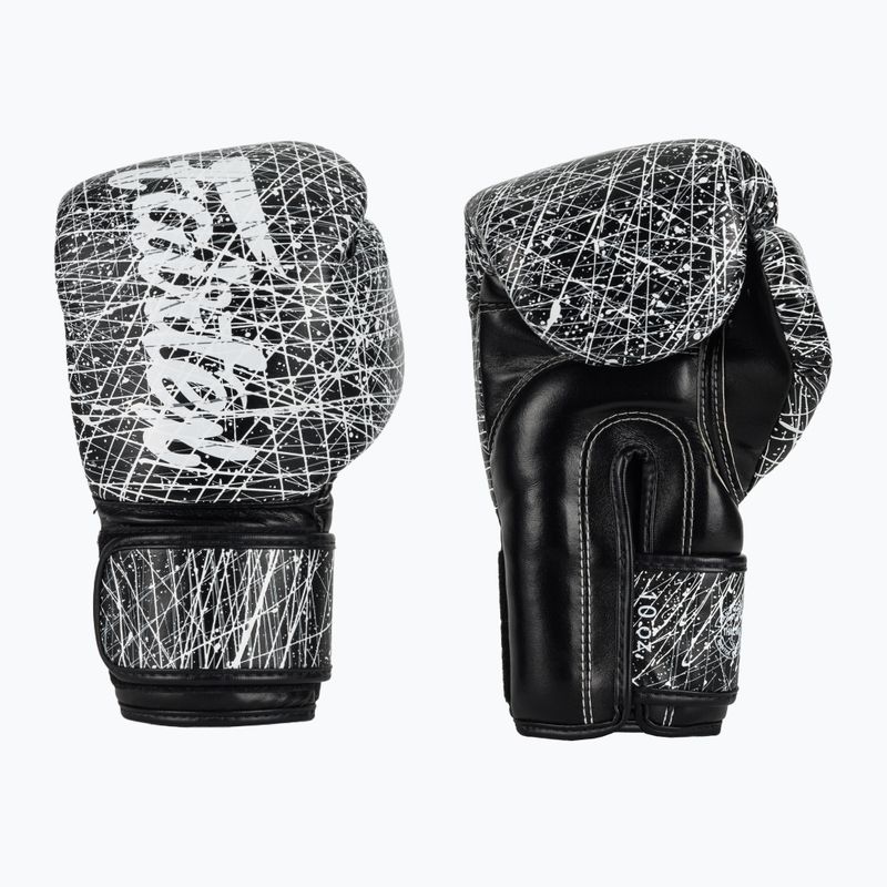 Boxerské rukavice Fairtex Microfiber Art Collections Painter black/white