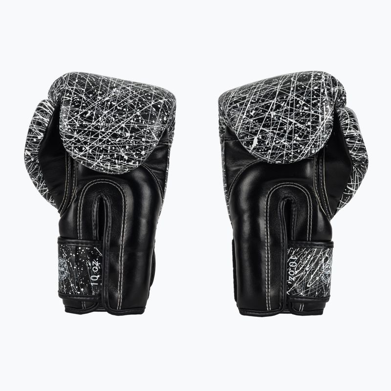 Boxerské rukavice Fairtex Microfiber Art Collections Painter black/white 3