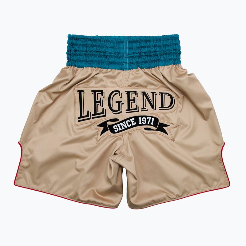 Boxerské šortky Fairtex BT2010 'Vintage' v khaki farbe 2