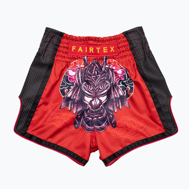 Detské boxerské šortky Fairtex BSK2108 'Silent Warrior' červené