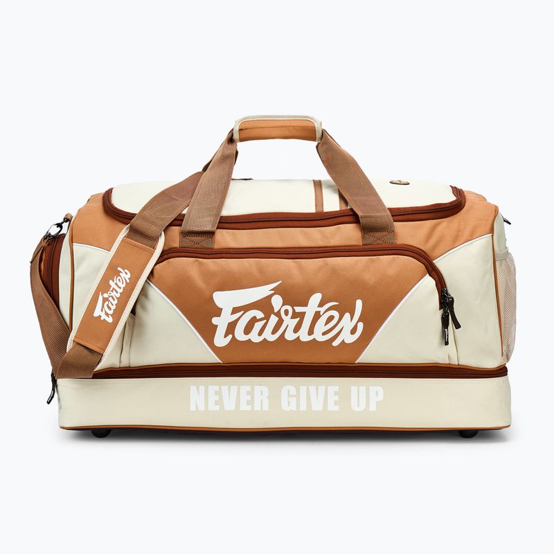 Taška na cvičenie Fairtex khaki/orange 2