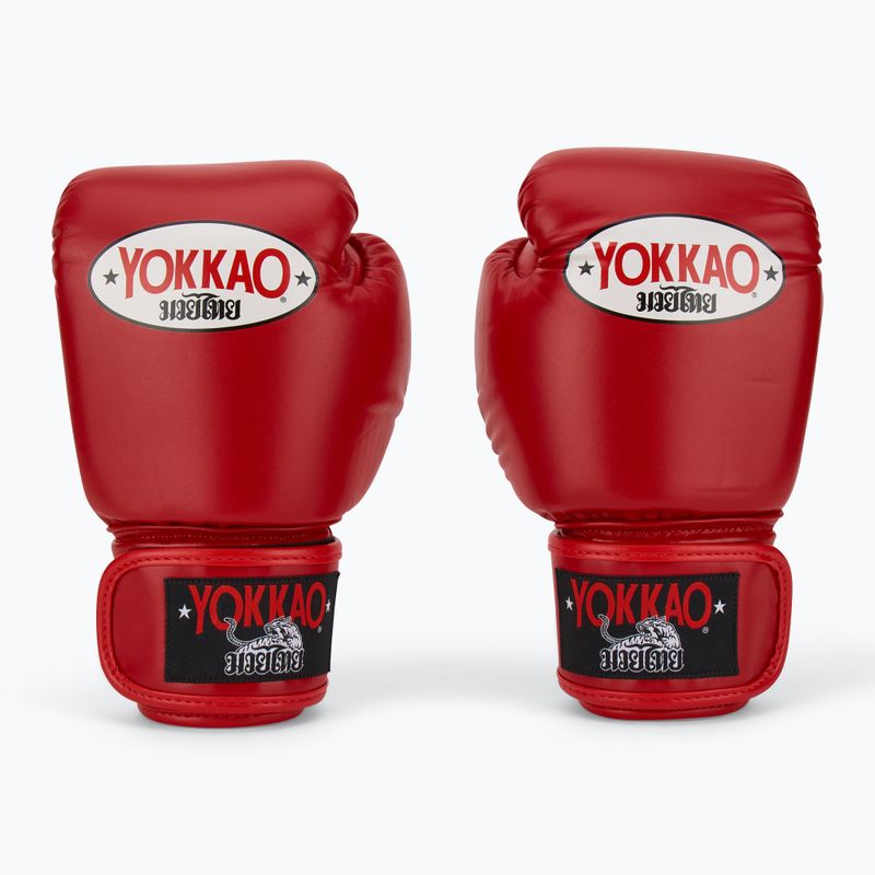 Pánske boxerské rukavice YOKKAO Matrix red 2