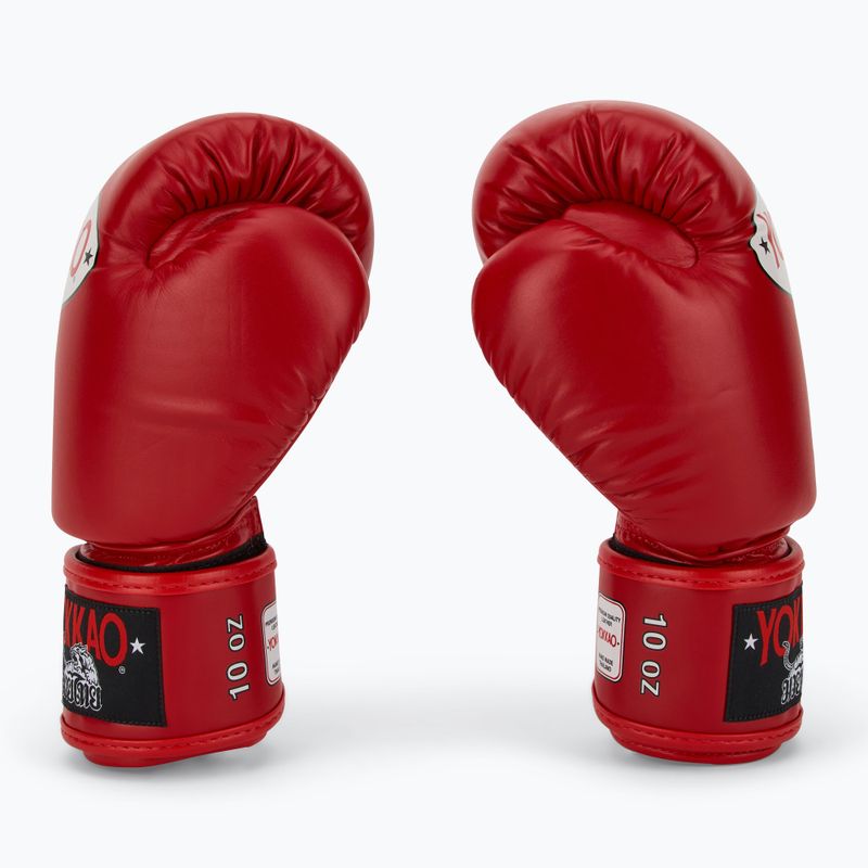 Pánske boxerské rukavice YOKKAO Matrix red 4