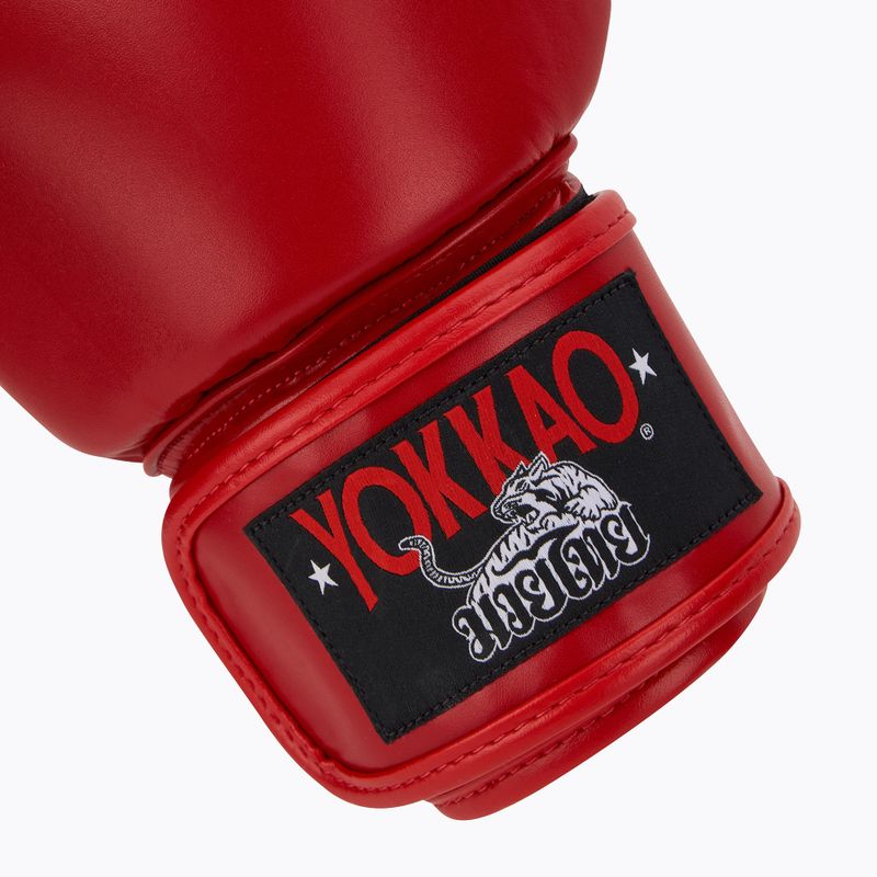 Pánske boxerské rukavice YOKKAO Matrix red 6