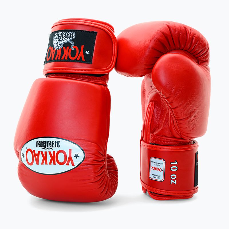 Pánske boxerské rukavice YOKKAO Matrix red 8