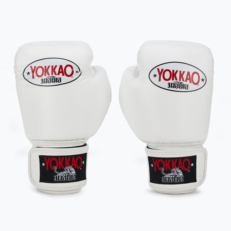 Pánske boxerské rukavice YOKKAO Matrix white 2