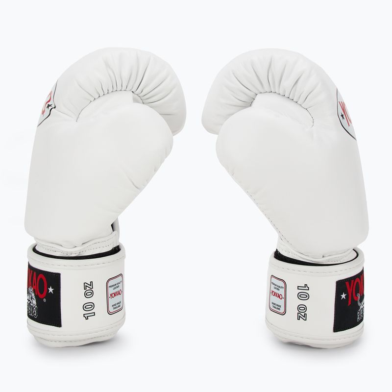 Pánske boxerské rukavice YOKKAO Matrix white 4