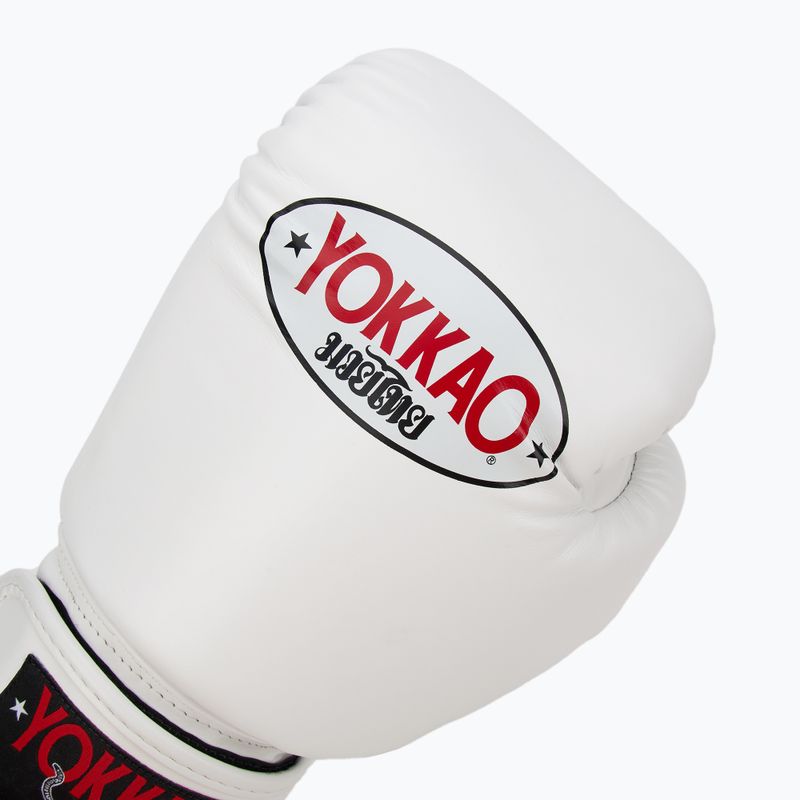 Pánske boxerské rukavice YOKKAO Matrix white 5