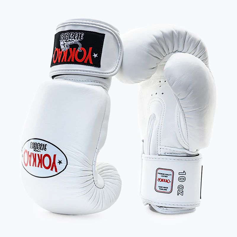 Pánske boxerské rukavice YOKKAO Matrix white 8