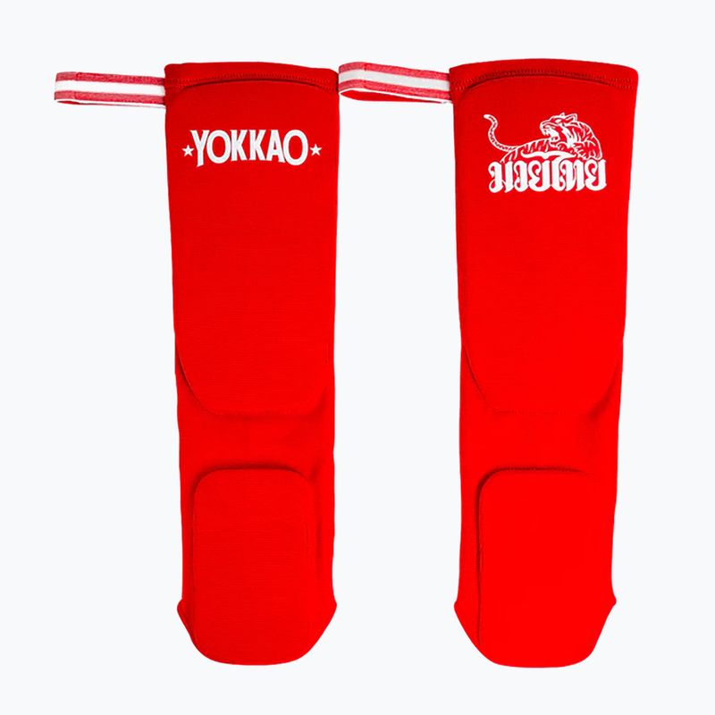 Chrániče holennej kosti YOKKAO Muay Thai Boxing red