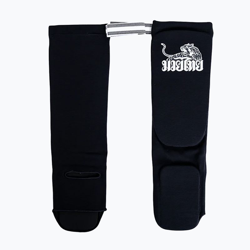 Chrániče holennej kosti YOKKAO Muay Thai Boxing black cotton 3
