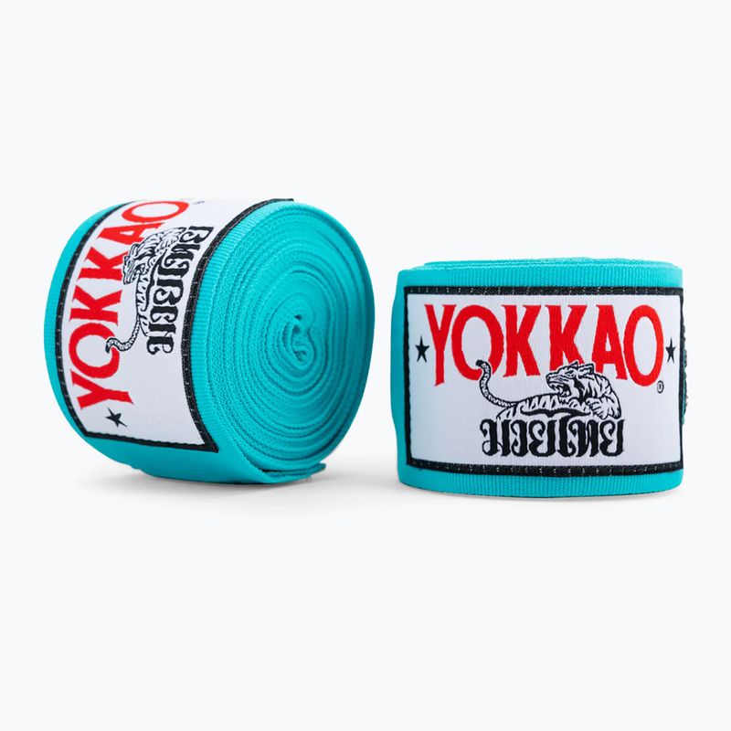 Boxerské bandáže YOKKAO Premium Sky Blue HW-2-5