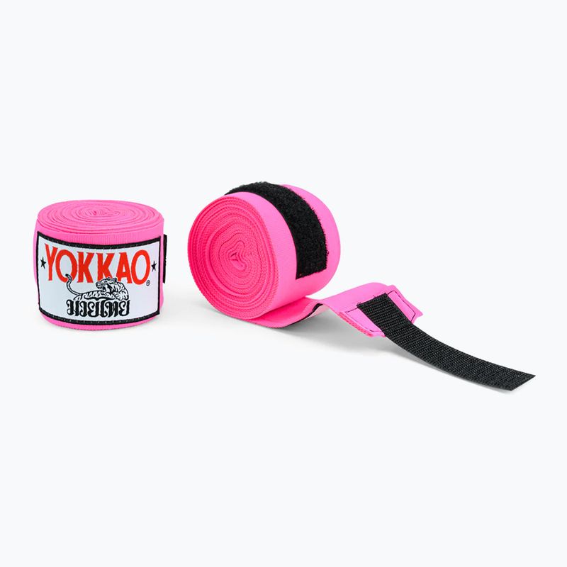 Boxerské bandáže YOKKAO ružové HW-2-8 2