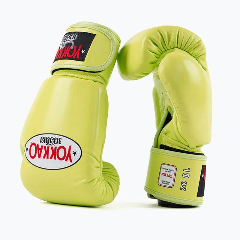 YOKKAO Matrix lime punch pánske boxerské rukavice 2