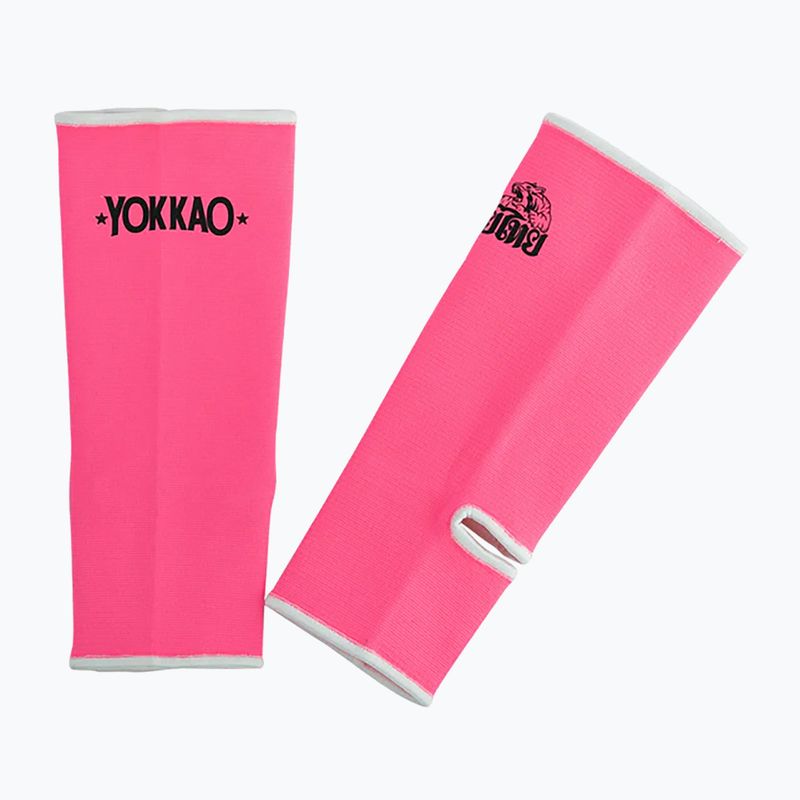 Pánske chrániče členkov  YOKKAO Muay Thai neon pink