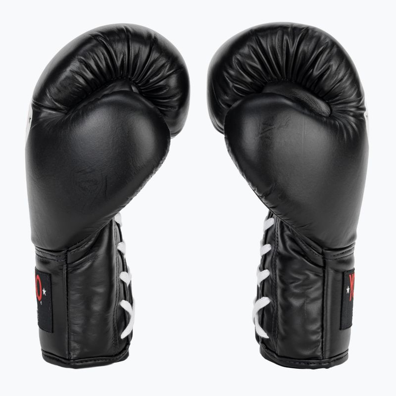 Pánske boxerské rukavice YOKKAO Matrix Lace Up black 4