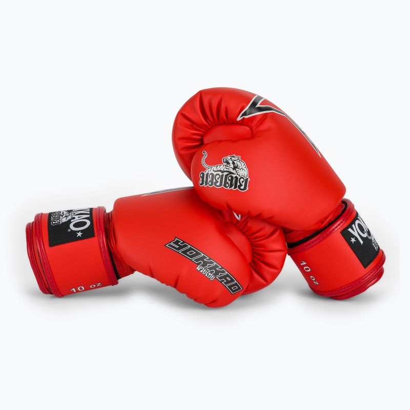 Boxerské rukavice YOKKAO Institution Boxing red 7