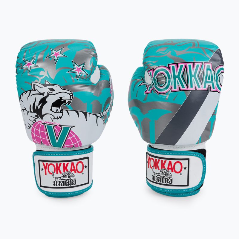 Modré boxerské rukavice YOKKAO 9'S BYGL-9-5