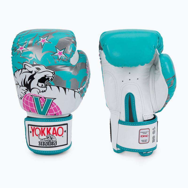 Modré boxerské rukavice YOKKAO 9'S BYGL-9-5 3