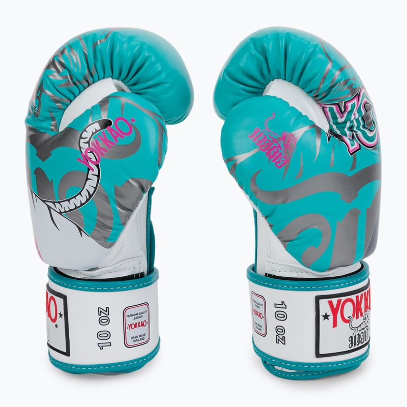 Modré boxerské rukavice YOKKAO 9'S BYGL-9-5 4