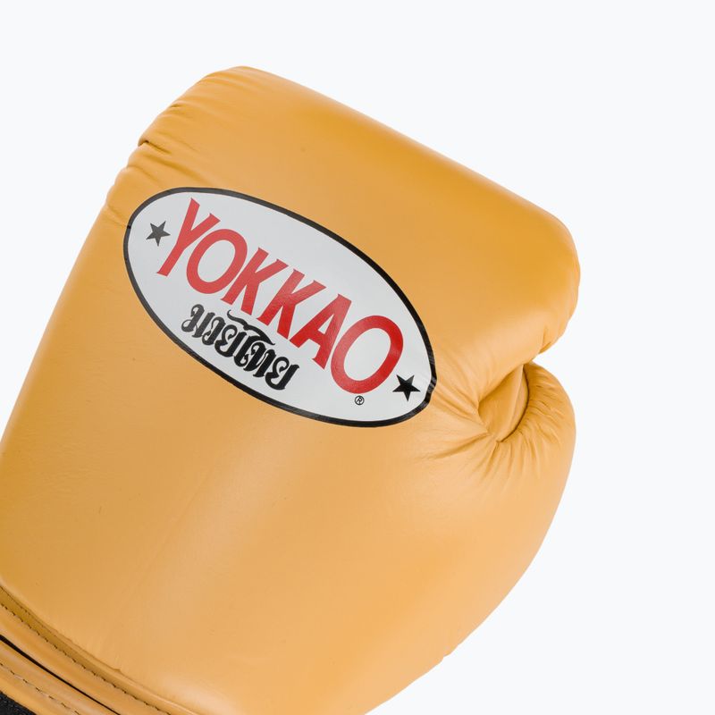 Pánske boxerské rukavice YOKKAO Matrix mango 5