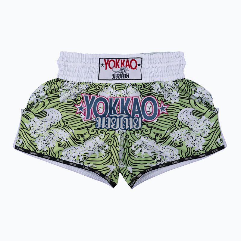 YOKKAO Havajské zelené šortky MMA TYBS-136-2