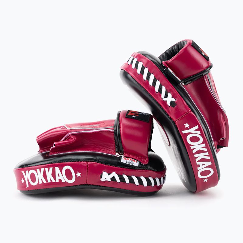 YOKKAO Focus Mitts Otvorené tréningové disky čierno-červené FYML-18 2