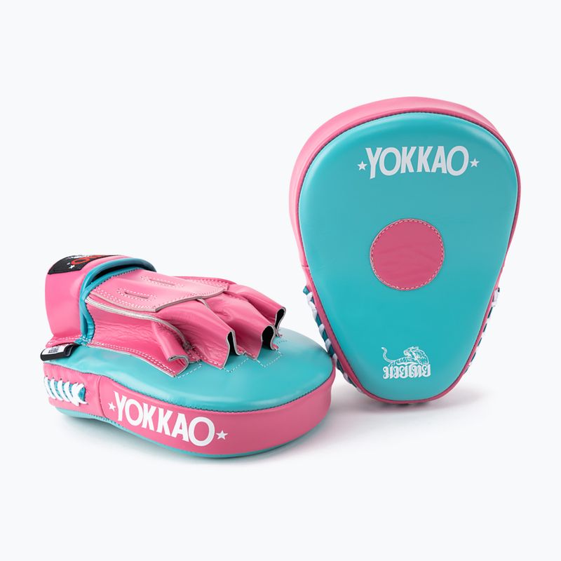 Tréningové trénerské lapy YOKKAO Focus Mitts hot pink/island 2