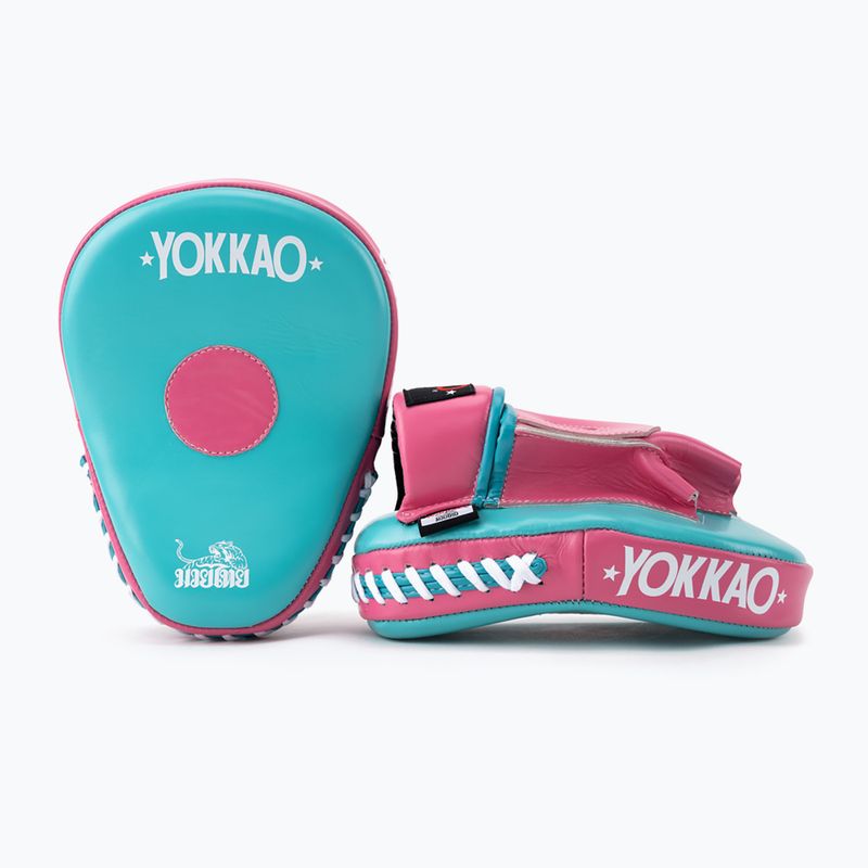 Tréningové trénerské lapy YOKKAO Focus Mitts hot pink/island 3